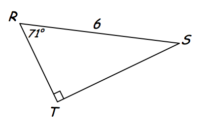 relation de trigonométrie dans un triangle rectangle